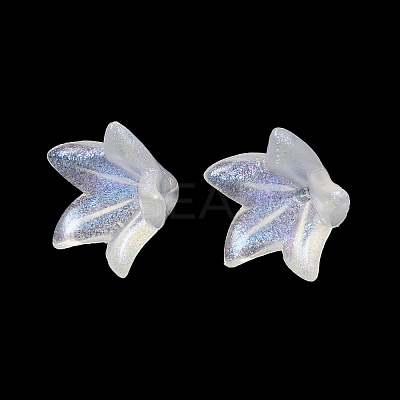 Transparent Acrylic Bead Caps OACR-A020-01-1