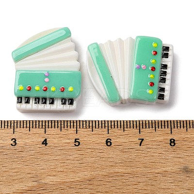 Opaque Music Theme Resin Cabochons LS-CRES-Z010-02F-1