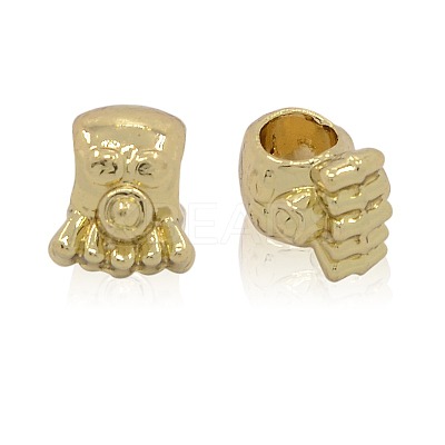 Nickel Free & Lead Free Light Gold Alloy European Beads PALLOY-J219-018-NR-1
