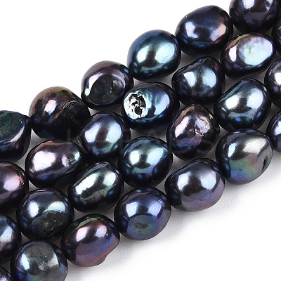 Natural Cultured Freshwater Pearl Beads Strands PEAR-N014-10C-1