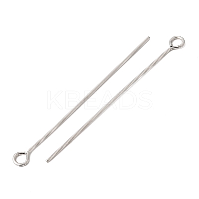 Non-Tarnish 304 Stainless Steel Eye Pin X-STAS-R045-45mm-1