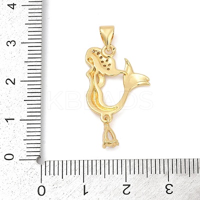 Brass Micro Pave Cubic Zirconia Pendants KK-D317-124G-1