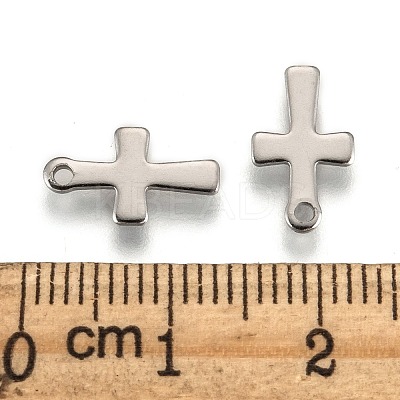 Tarnish Resistant Stainless Steel Tiny Cross Charms LS-STAS-Q168-07-1