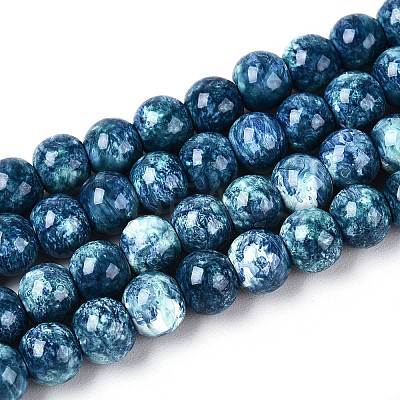 Baking Paint Glass Beads Strands X-DGLA-N016-6mm-10-1
