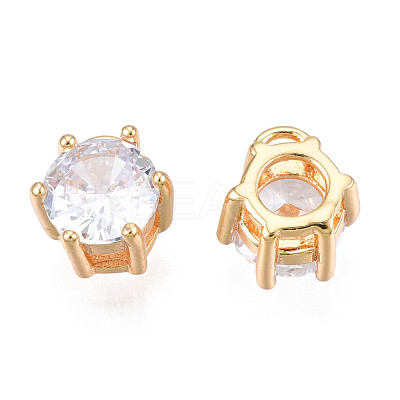 Brass Inlaid Cubic Zirconia Charms KK-N216-346A-1