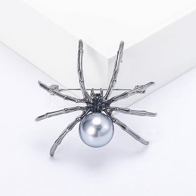 Spider with Plastic Pearl Pins PW-WG19805-01-1
