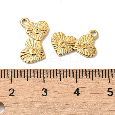 Manual Polishing 304 Stainless Steel Pendant Rhinestone Settings STAS-P335-36G-1