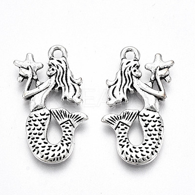 Tibetan Style Alloy Pendants TIBE-S323-084AS-RS-1