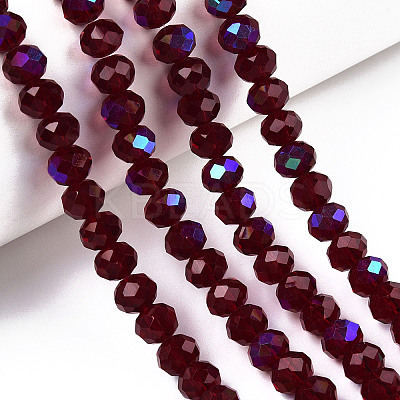 Electroplate Glass Beads Strands LS-EGLA-A034-T3mm-L21-1