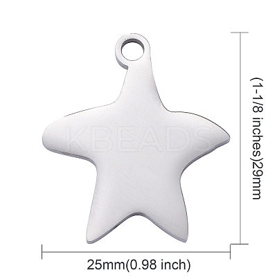 Tarnish Resistant 304 Stainless Steel Pendants LS-STAS-I140-13S-1