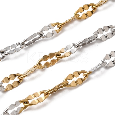 Two Tone 304 Stainless Steel Dapped Chains CHS-P029-02C-A-1