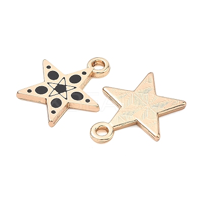 Alloy Enamel Pendants ENAM-G235-16G-01-1