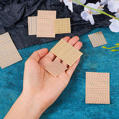 9 Styles Alloy Metal Stickers DIY-TA0010-36-1