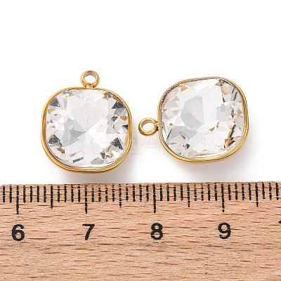 Ion Plating(IP) 304 Stainless Steel Rhinestone Pendants STAS-B090-01G-05-1
