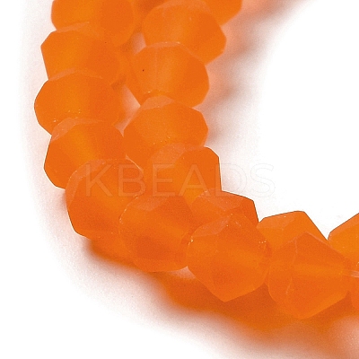 Imitate Austrian Crystal Frosted Glass Beads Strands EGLA-A039-T4mm-MD11-1