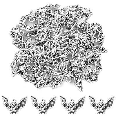 Tibetan Style Alloy Bat Pendants FIND-YW0001-67-1