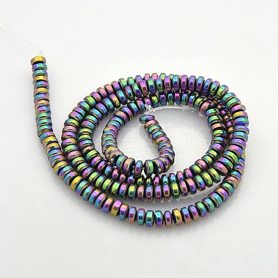 Electroplate Non-magnetic Synthetic Hematite Beads Strands G-J216C-10-1