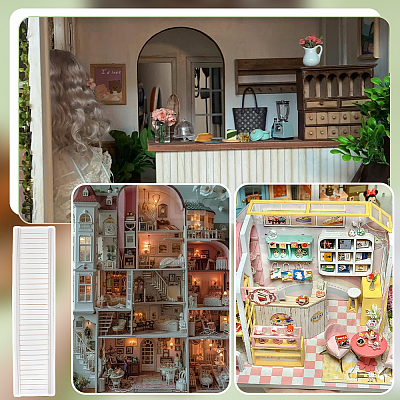 Birch & Poplar Plywood Dollhouse Wall DIY-WH0591-120B-1