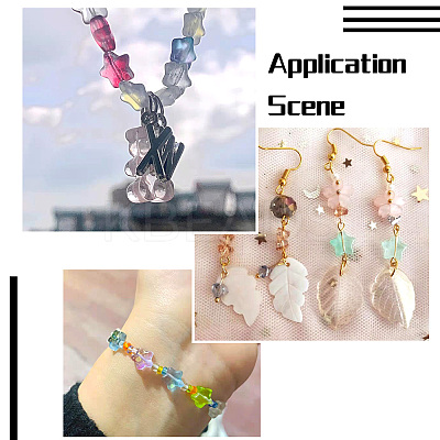 220Pcs 22 Style Transparent Spray Painted Glass Beads GLAA-CW0001-02-1