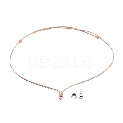 Adjustable Korean Waxed Polyester Cord Necklace Making AJEW-JB00510-02-1