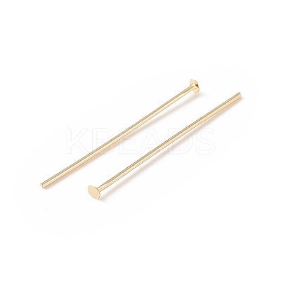 Brass Flat Head Pins KK-WH0058-03B-G02-1