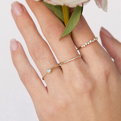925 Sterling Silver Thin Finger Rings RJEW-C064-04C-G-1