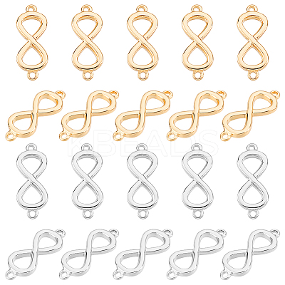 20Pcs 2 Colors Brass Links Connectors KK-GA0001-99-1