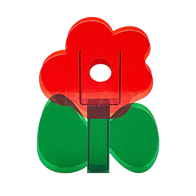 Flower Shape Plastic Vase DIY-WH0227-16-1