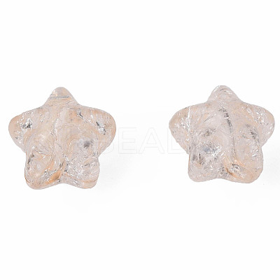 Transparent Crackle Acrylic Beads X-CACR-N006-13-A01-1