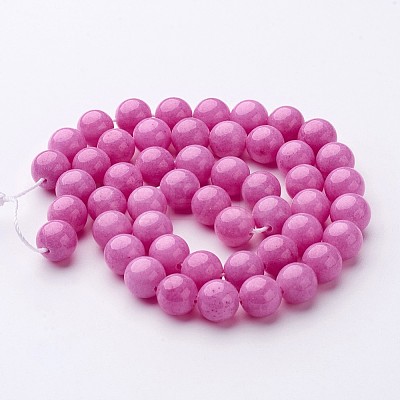 Natural Mashan Jade Round Beads Strands X-G-D263-8mm-XS30-1