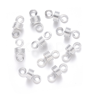 Aluminum Hair Braid Dreadlock Beads X-ALUM-S017-001B-1