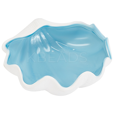 1Pc Shell Shapes Ceramics Jewelry Plates AJEW-NB0005-64-1