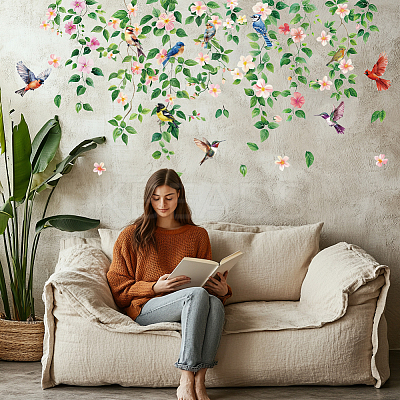 Translucent PVC Self Adhesive Wall Stickers STIC-WH0041-001-1