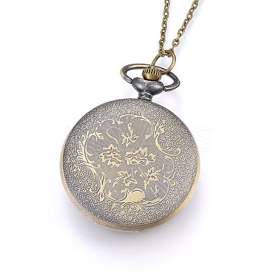 Alloy Pendant Necklace Quartz Pocket Watch WACH-F051-07AB-1