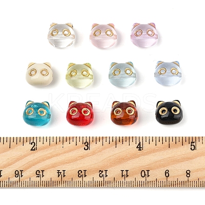 110Pcs 11 Colors Transparent Acrylic Beads MACR-FS0002-07-1