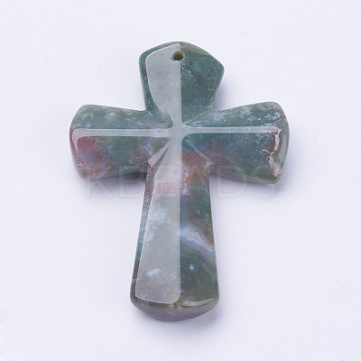 Natural Indian Agate Big Pendants G-F524-I01-1