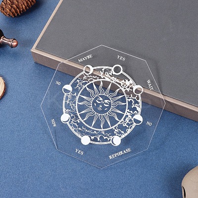 Sun Pattern Acrylic Pendulum Board PW-WG78210-07-1