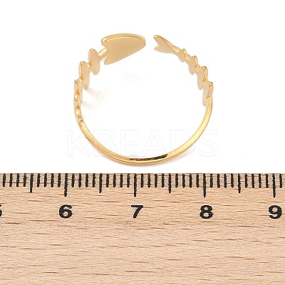 304 Stainless Steel Adjustable Open Cuff Rings for Women RJEW-Z089-04G-02-1