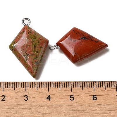 Natural & Synthetic Mixed Gemstone Pendants G-XCP0001-11-1