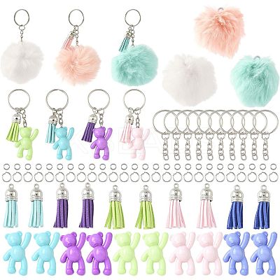 DIY Bear Keychain Making Kits DIY-FS0009-14-1