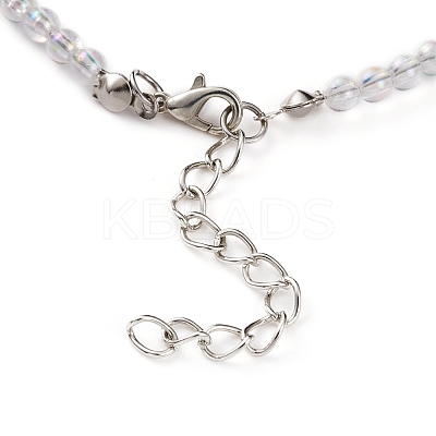 Colorful Polymer Clay Fruit Kids Beaded Necklaces NJEW-JN03288-1