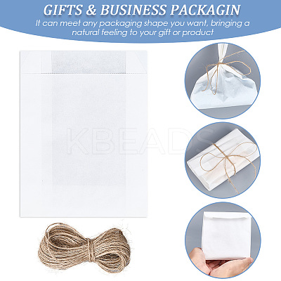 50Pcs Rectangle Paper Baking Bags CARB-SP0001-05B-01-1