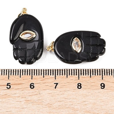 Natural Obsidian Pendants G-Z134-05B-1