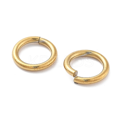 Ion Plating(IP) 304 Stainless Steel Open Jump Rings X-STAS-M081-02G-01-1