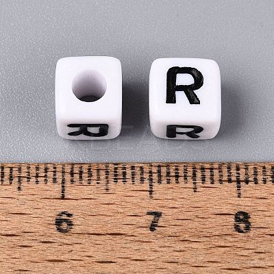 Opaque Acrylic Beads SACR-N020-04A-R-1