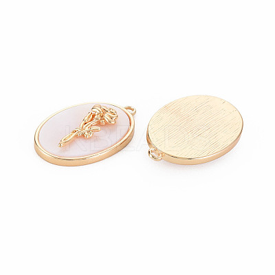 Brass Birth Floral Pendants X-KK-S364-288-1