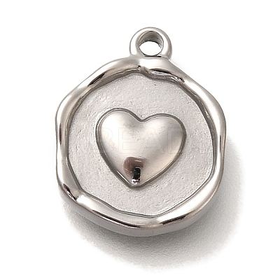 Anti-Tarnish 304 Stainless Steel Pendants STAS-P371-021P-01-1
