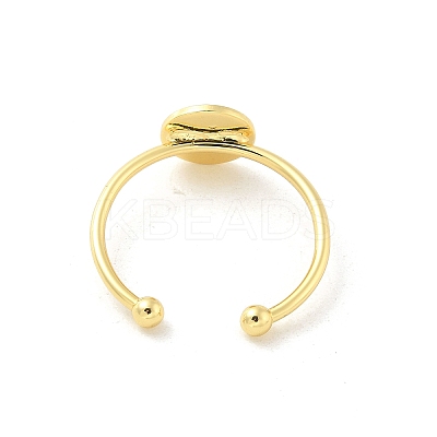 Brass Open Cuff Ring Components LS-KK-G518-06G-03-1