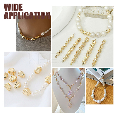 24Pcs 4 Style Brass Beads KK-PH0006-16-1