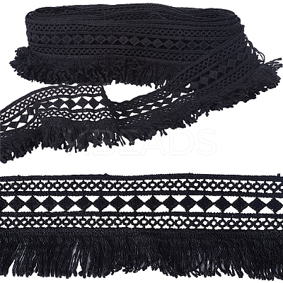 7.5 Yards Polyester Fringe Tassel Trim DIY-GF0009-05B-1